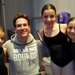 Juniors with NBOC Principal Dancer Evan Mckie